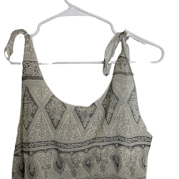 Converse One Star Layered Semi-Sheer Adjustable Tie Straps Grey & White Womens L - Picture 9 of 12